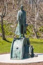 Nikola Tesla Sculpture in Niagara Falls, Canada Royalty Free Stock Photo