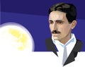 Nikola Tesla - Vector Art
