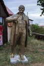 NIKOLAEV, Ukraine - CIRKA 2013: The statue of Vladimir Lenin - Ulyanov in a private private museum of abandoned Soviet-era monumen
