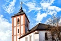 Nikolaikirche Nikolai church in Siegen on a sunny day in sprigtime