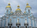 Nikolsky cathedral, St. Petersburg Royalty Free Stock Photo