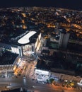 Nikolsky shopping mall, fly night Kharkiv, Ukraine