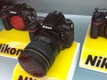 Nikon camera in show case