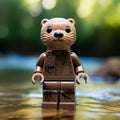 Nikon D850 Style Bear Minifigure: Clever Wit In Cryptid Academia Royalty Free Stock Photo