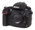 Nikon D800 SLR Digital Camera Isolated on White Royalty Free Stock Photo