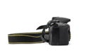 Nikon DSLR Camera Nikon D5300 isolated on white background. Detail photos of Nikon D5300 body with grip. 03.04.2021