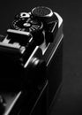 Nikon fm2 on a black background Royalty Free Stock Photo