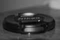 Nikon lens cap in monochrome