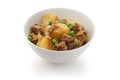 Nikujaga , simmered beef and potatoes , japanese f Royalty Free Stock Photo