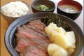 Nikujaga with Tender Beef and Potatoes Royalty Free Stock Photo