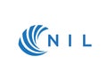 NIL letter logo design on white background. NIL creative circle letter logo concept. NIL letter design