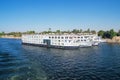 Nile cruise ships docked at the quay