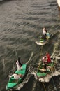 Nile river basin carrying life Egyptians trying to sell fish to ships