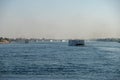 Nile River Cruise Boats Sailing on the Nile Royalty Free Stock Photo