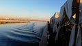 Sunset Nile River Cruise in Egypt. Royalty Free Stock Photo