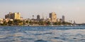 Nile river in the heart of Cairo, Egypt Royalty Free Stock Photo