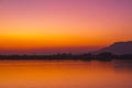 Nile river at sunset in Luxor, Egypt. Royalty Free Stock Photo