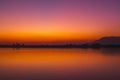 Nile river at sunset in Luxor, Egypt.