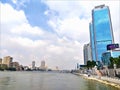 Nile riverfront and Mamsa Ahl Misr Royalty Free Stock Photo