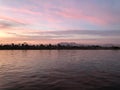 Nile sunset in Luxor Egypt Royalty Free Stock Photo