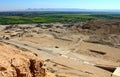 Nile Valey view from above Hatshepsut's temple Royalty Free Stock Photo