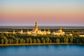 The Nilo-Stolobenskaya desert monastery has temples on a sun.