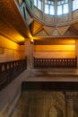 Nilometer building, an ancient Egyptian water measurement device used to measure the level of river Nile, River Nile, Cairo, Egypt