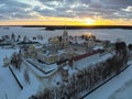 Nilov Hermitage at sunset