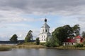 Stolobny island, Nilov Monastery, Seliger lake in Russia Royalty Free Stock Photo