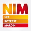 NIM - Net Interest Margin acronym