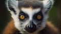 Nimble Ring Tailed Lemur, Ring tailed lemur portrait of forest