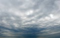 Nimbostratus clouds in the sky