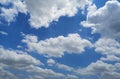 Nimbostratus white clouds in the blue sky natural background beautiful nature