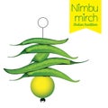 Nimbu Mirch indian tradition