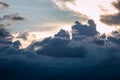 Nimbus or Rain clouds forming in the sky Royalty Free Stock Photo