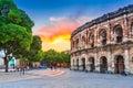 Nimes, France - Ancient Roman Arena Royalty Free Stock Photo