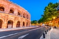 Nimes, France - Ancient Roman Arena Royalty Free Stock Photo