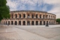 Nimes, France: the ancient Roman Arena Royalty Free Stock Photo