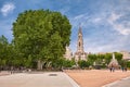 Nimes, France: the garden square Esplanade Charles-de-Gaulle