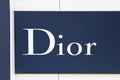 Dior logo on a wall