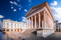 Nimes, France. Maison Carree, one of the best preserved Roman temples