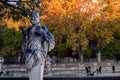 Statue of Pan, Jardins de la fontaine, NÃÂ®mes, France Royalty Free Stock Photo