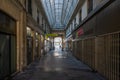 Nimes, Occitanie, France - Interior design of the local Halles de Nimes, a central market place