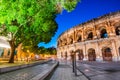 Nimes, roman arena in Occitanie, France