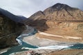 Nimmu - confluence of the Indus and Zanskar rivers