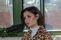 Nina Nesbitt films a session in Brooklyn Royalty Free Stock Photo