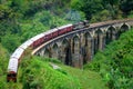 Nine arches bridge in Ella Sri Lanka Royalty Free Stock Photo