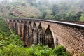 Nine Arches Bridge in Sri Lanka, Ella. Royalty Free Stock Photo