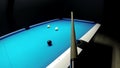 Nine ball pool billiards - indirect pocketing of the nine ball seen from cue POV