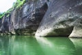 Nine bend River wuyishan china rock formations Royalty Free Stock Photo